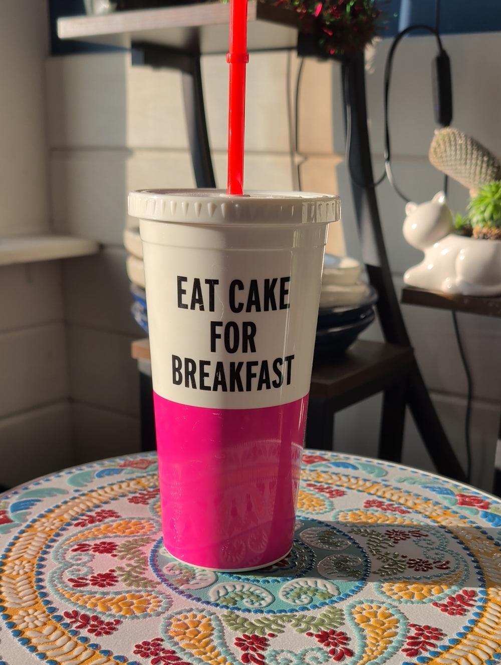 Kate Spade Eat Cake For Breakfast Tumbler